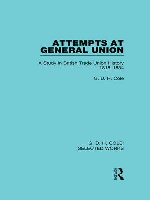 cover image of Attempts at General Union